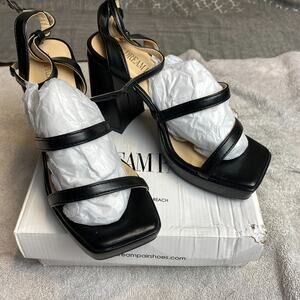 Dream Pairs Strappy Sandals Womens 6 Black Platform Block Heel Partycore